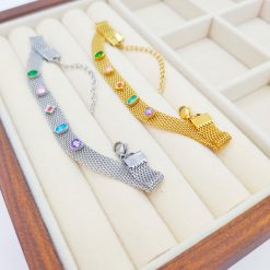 Fashion Woven Bracelet Women's Stainless Steel Bracelet